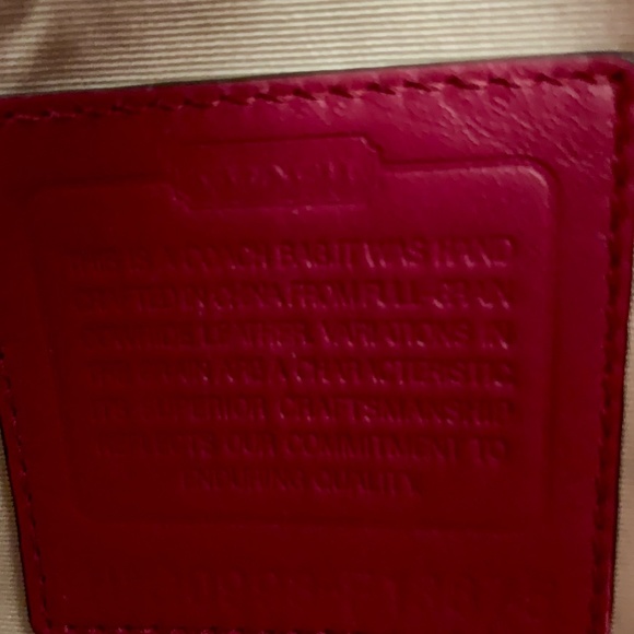 Coach Pink Leather Satchel with Silk Coach Scarf - Picture 4 of 5